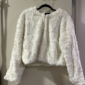 White Fluffy Jacket